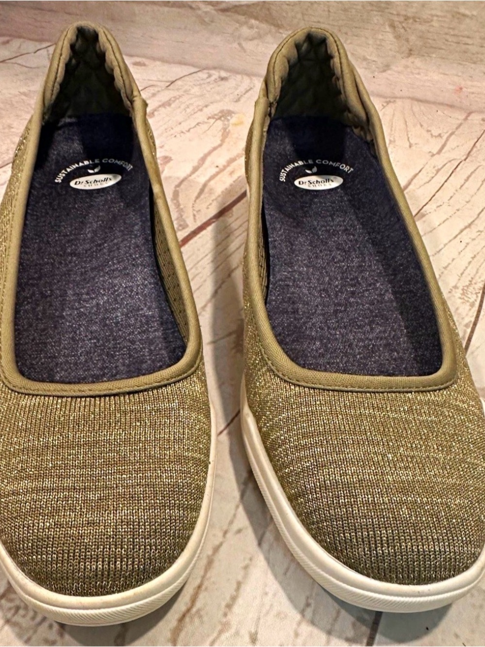 Dr. Scholl's Golden Slip-On Flats